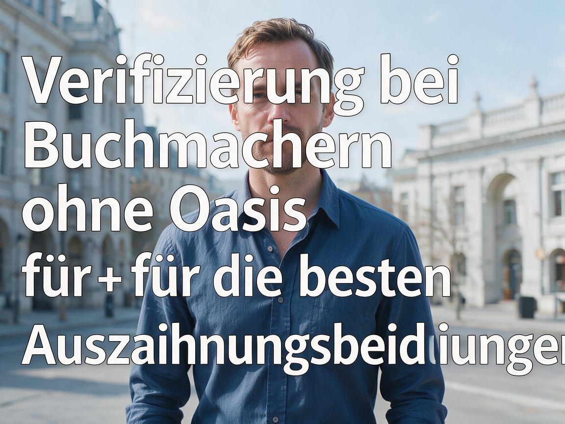 Verifizierung bei Buchmachern ohne Oasis für die besten Auszahlungsbedingungen