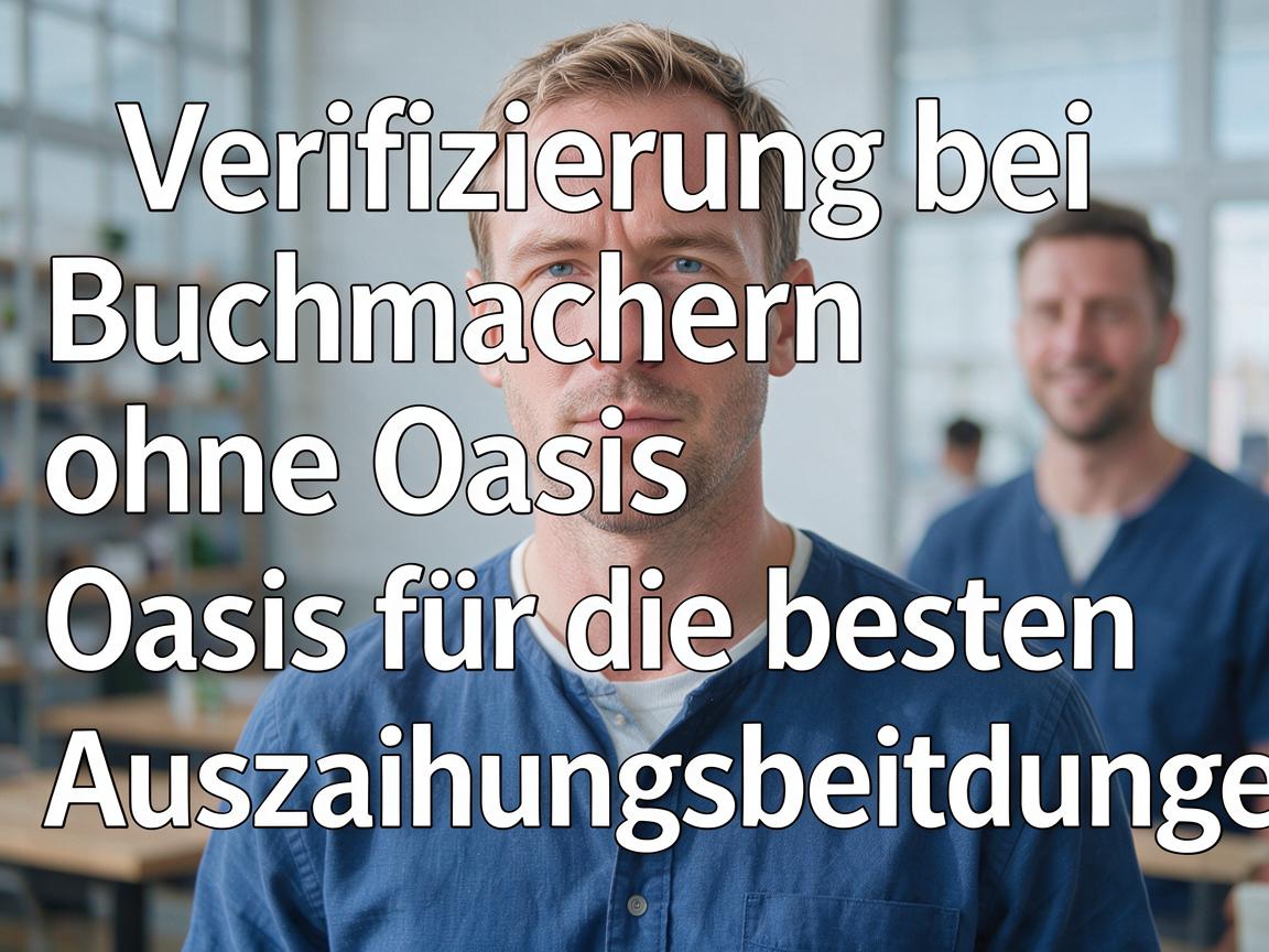 Verifizierung bei Buchmachern ohne Oasis für die besten Auszahlungsbedingungen