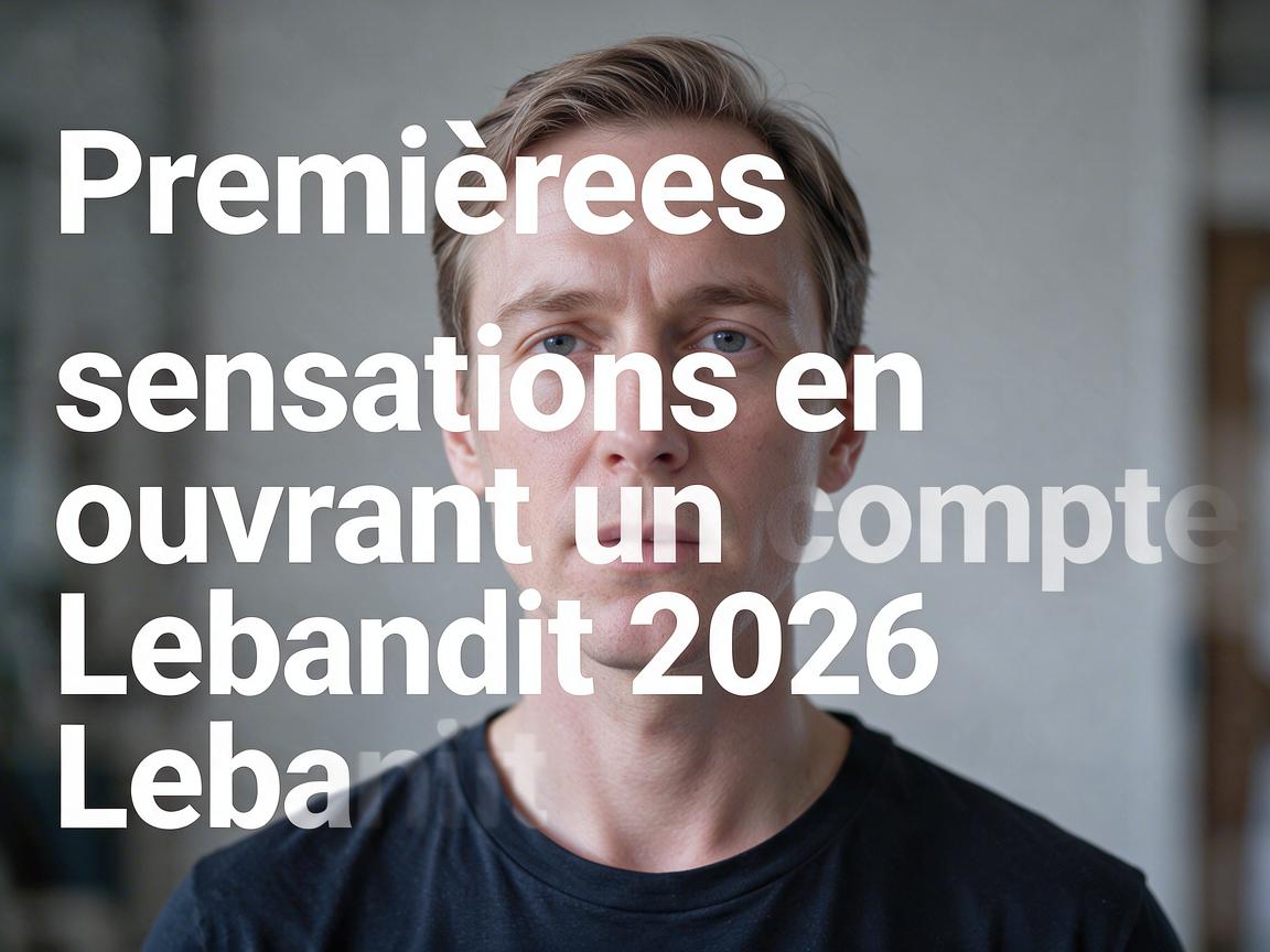 Premières sensations en ouvrant un compte Lebandit 2026
