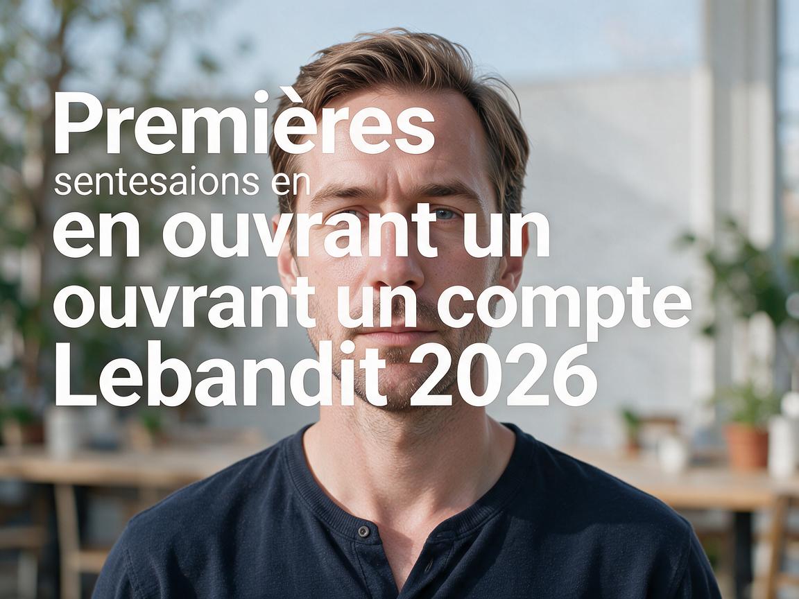 Premières sensations en ouvrant un compte Lebandit 2026