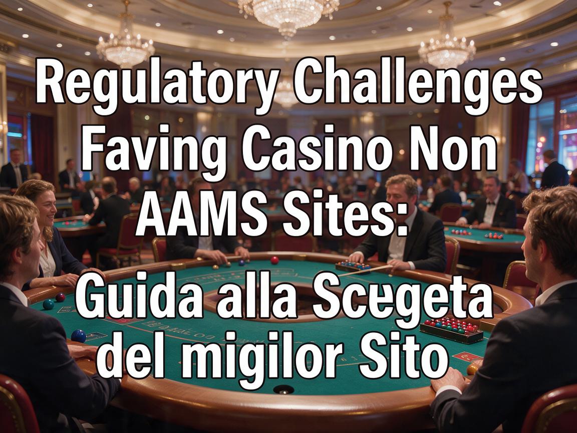 Regulatory Challenges Facing Casino Non AAMS Sites: Guida alla Scelta del Miglior Sito
