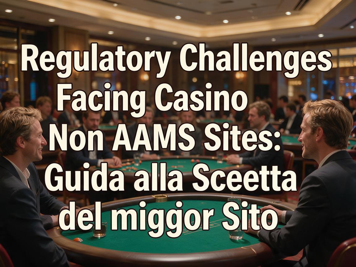 Regulatory Challenges Facing Casino Non AAMS Sites: Guida alla Scelta del Miglior Sito