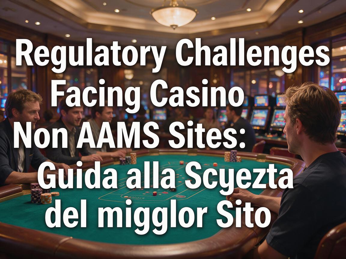 Regulatory Challenges Facing Casino Non AAMS Sites: Guida alla Scelta del Miglior Sito