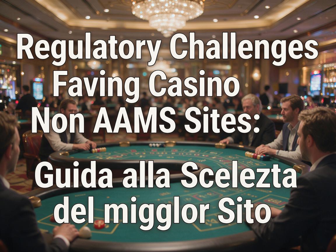 Regulatory Challenges Facing Casino Non AAMS Sites: Guida alla Scelta del Miglior Sito