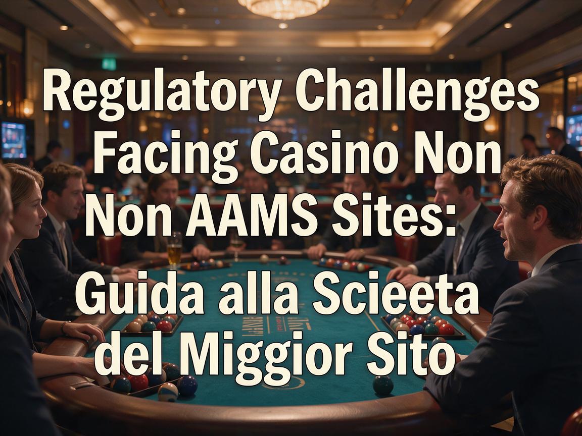 Regulatory Challenges Facing Casino Non AAMS Sites: Guida alla Scelta del Miglior Sito