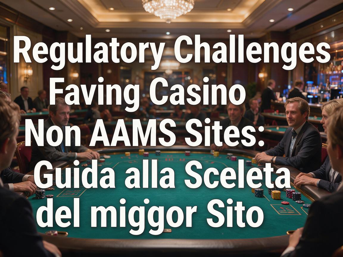 Regulatory Challenges Facing Casino Non AAMS Sites: Guida alla Scelta del Miglior Sito