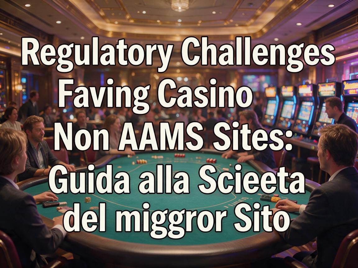 Regulatory Challenges Facing Casino Non AAMS Sites: Guida alla Scelta del Miglior Sito