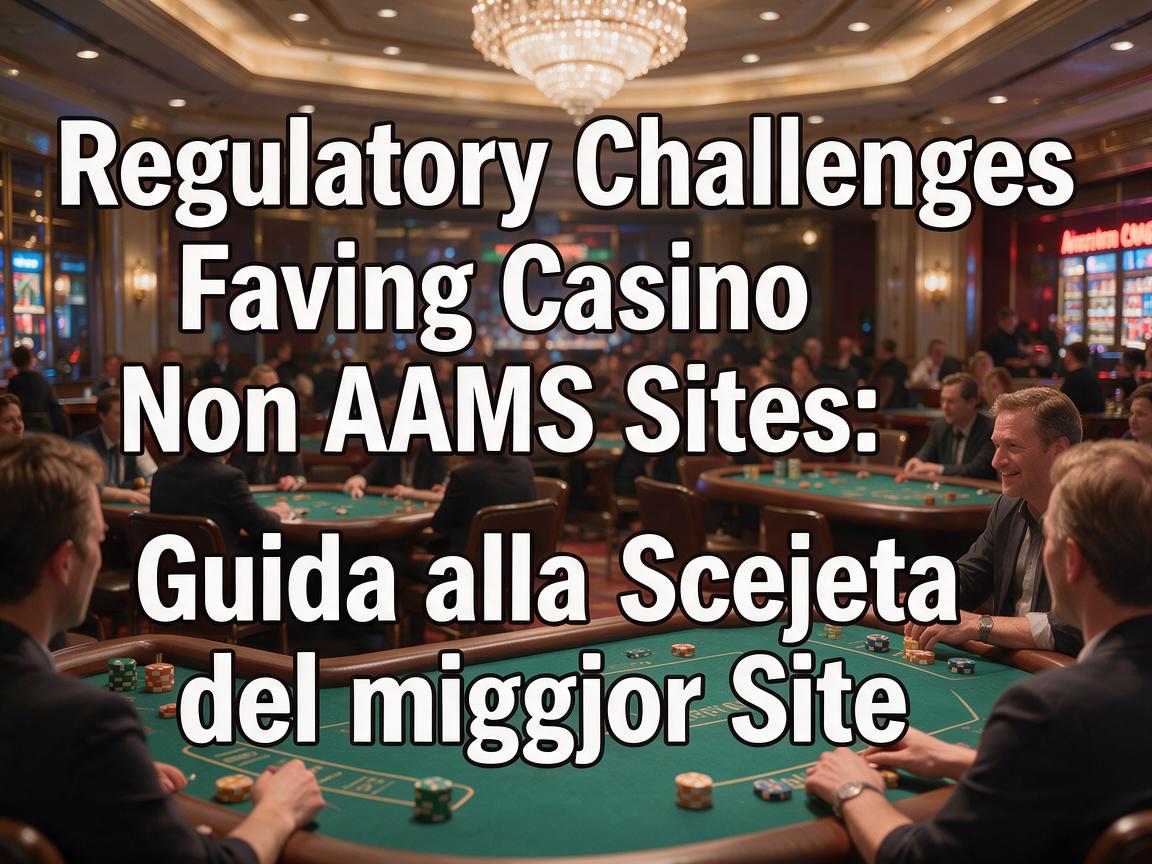 Regulatory Challenges Facing Casino Non AAMS Sites: Guida alla Scelta del Miglior Sito