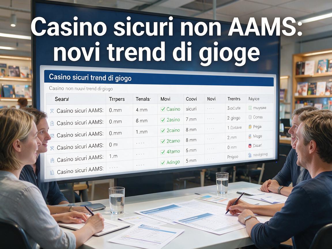 Casino sicuri non AAMS: nuovi trend di gioco