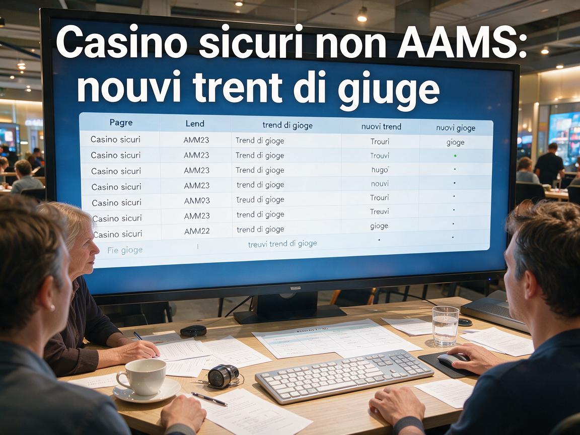 Casino sicuri non AAMS: nuovi trend di gioco