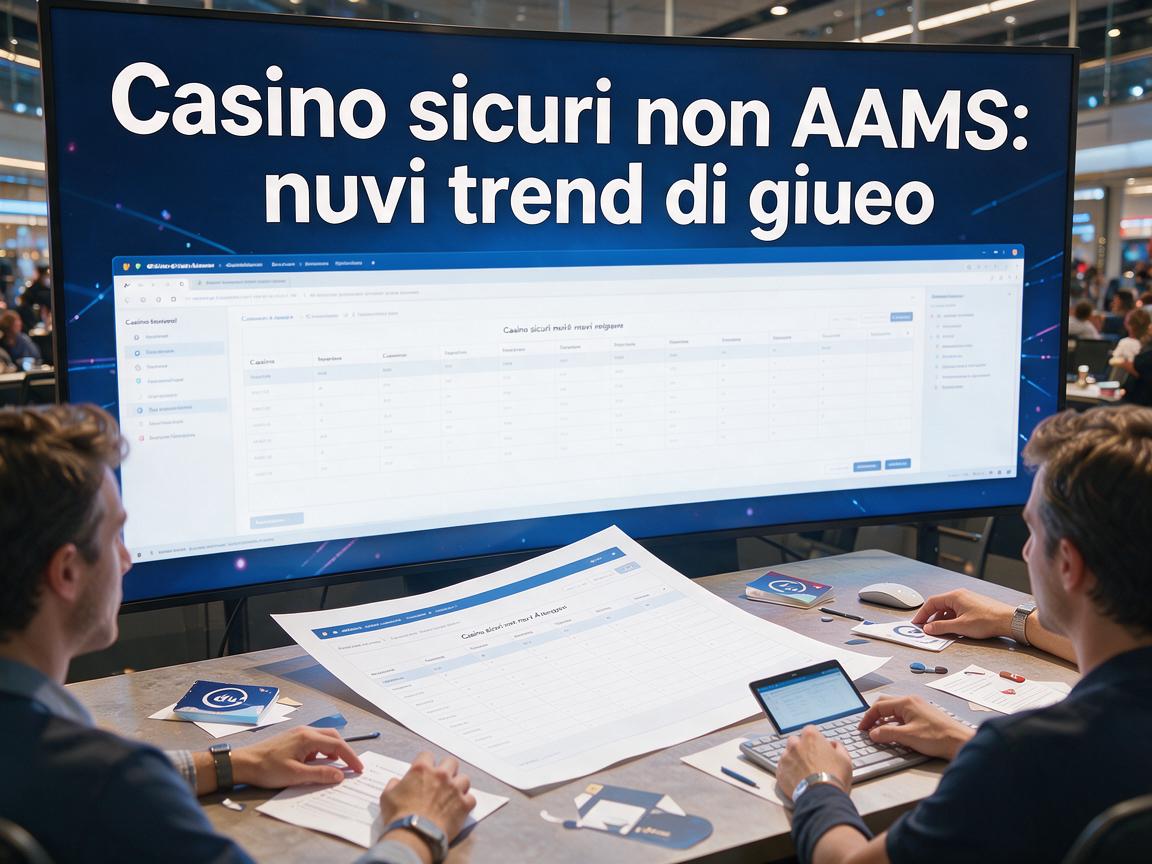 Casino sicuri non AAMS: nuovi trend di gioco