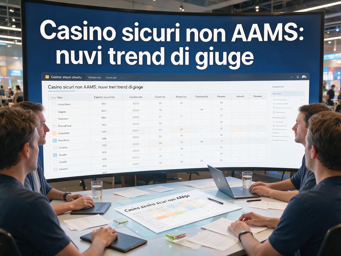 Casino sicuri non AAMS: nuovi trend di gioco