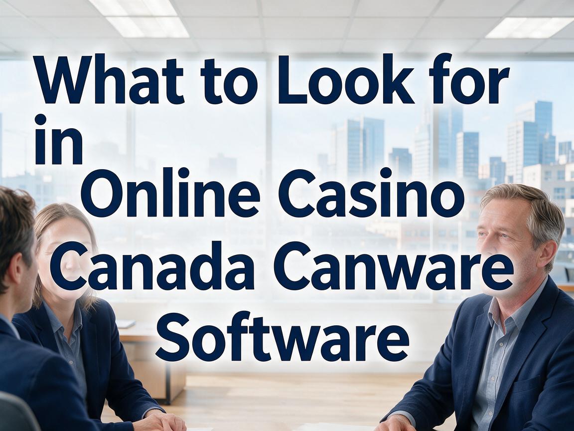 What to Look for in Online Casino Canada Software