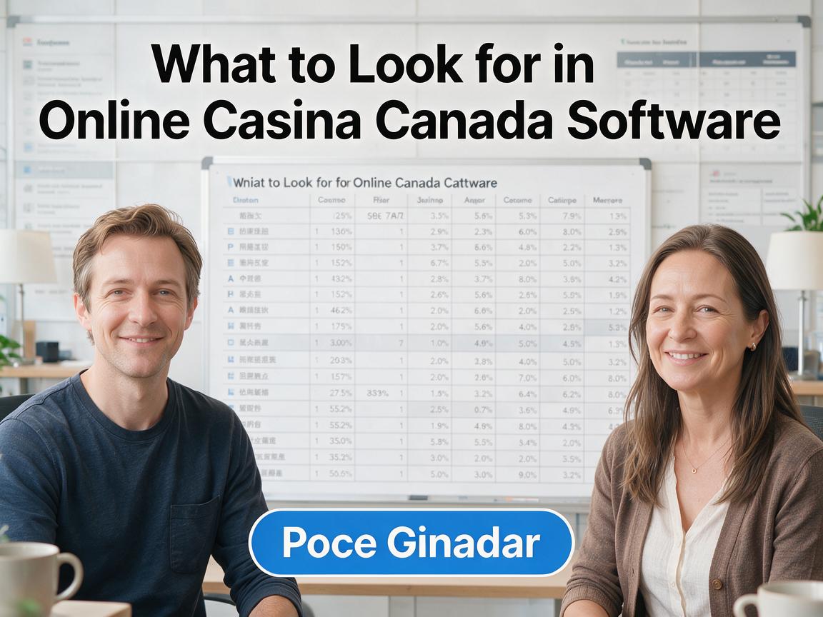 What to Look for in Online Casino Canada Software
