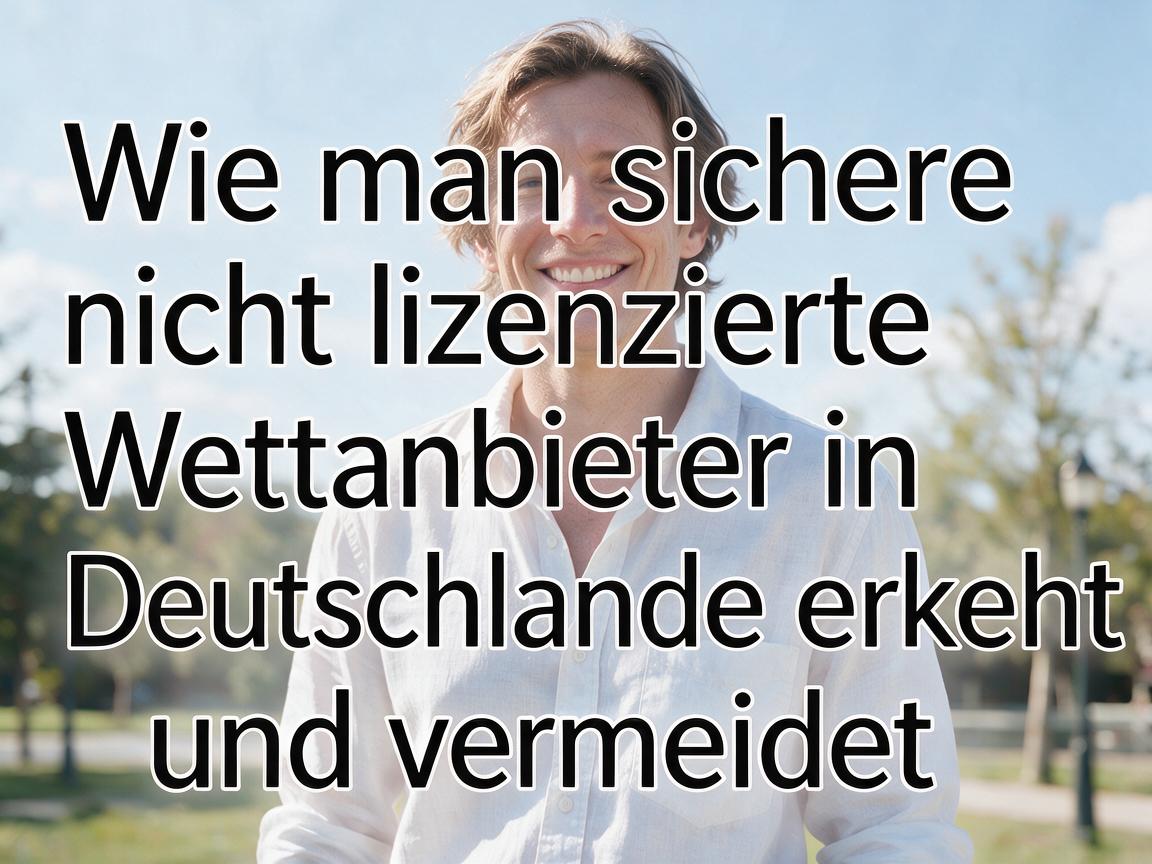 Wie man sichere nicht lizenzierte Wettanbieter in Deutschland erkennt und vermeidet
