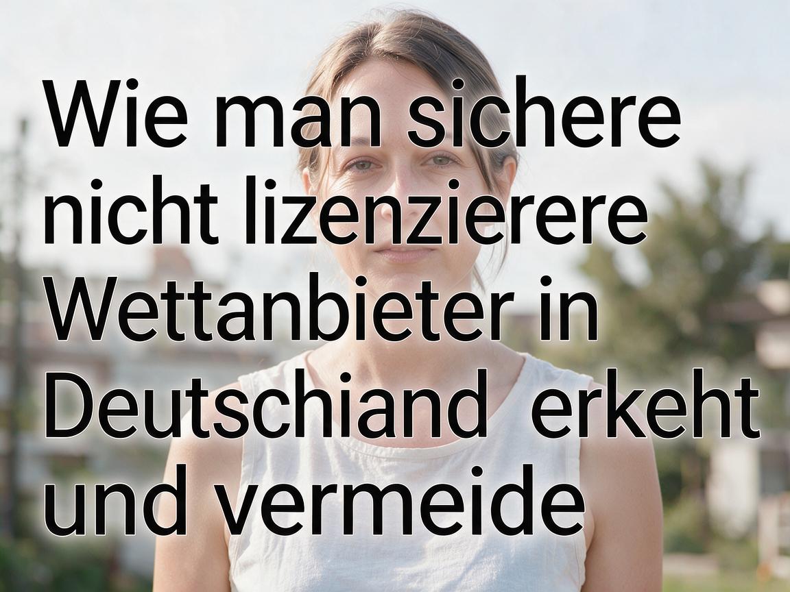 Wie man sichere nicht lizenzierte Wettanbieter in Deutschland erkennt und vermeidet