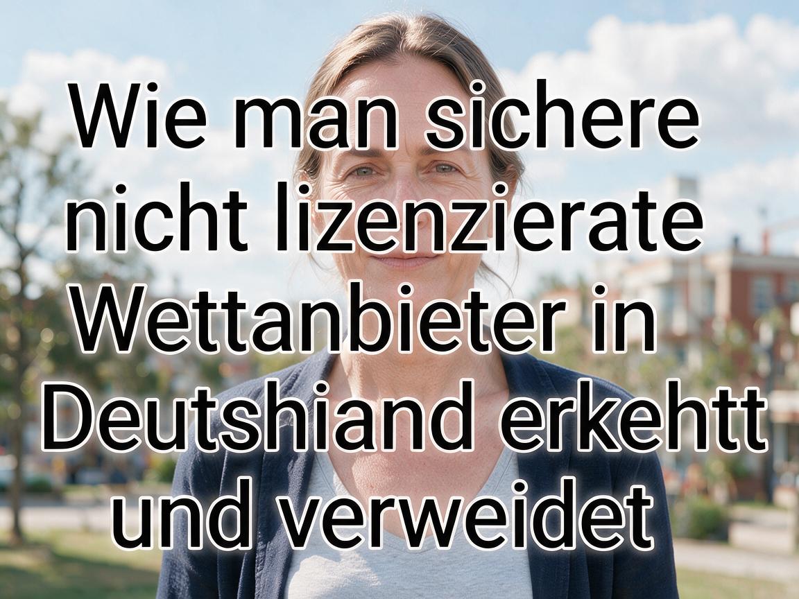 Wie man sichere nicht lizenzierte Wettanbieter in Deutschland erkennt und vermeidet
