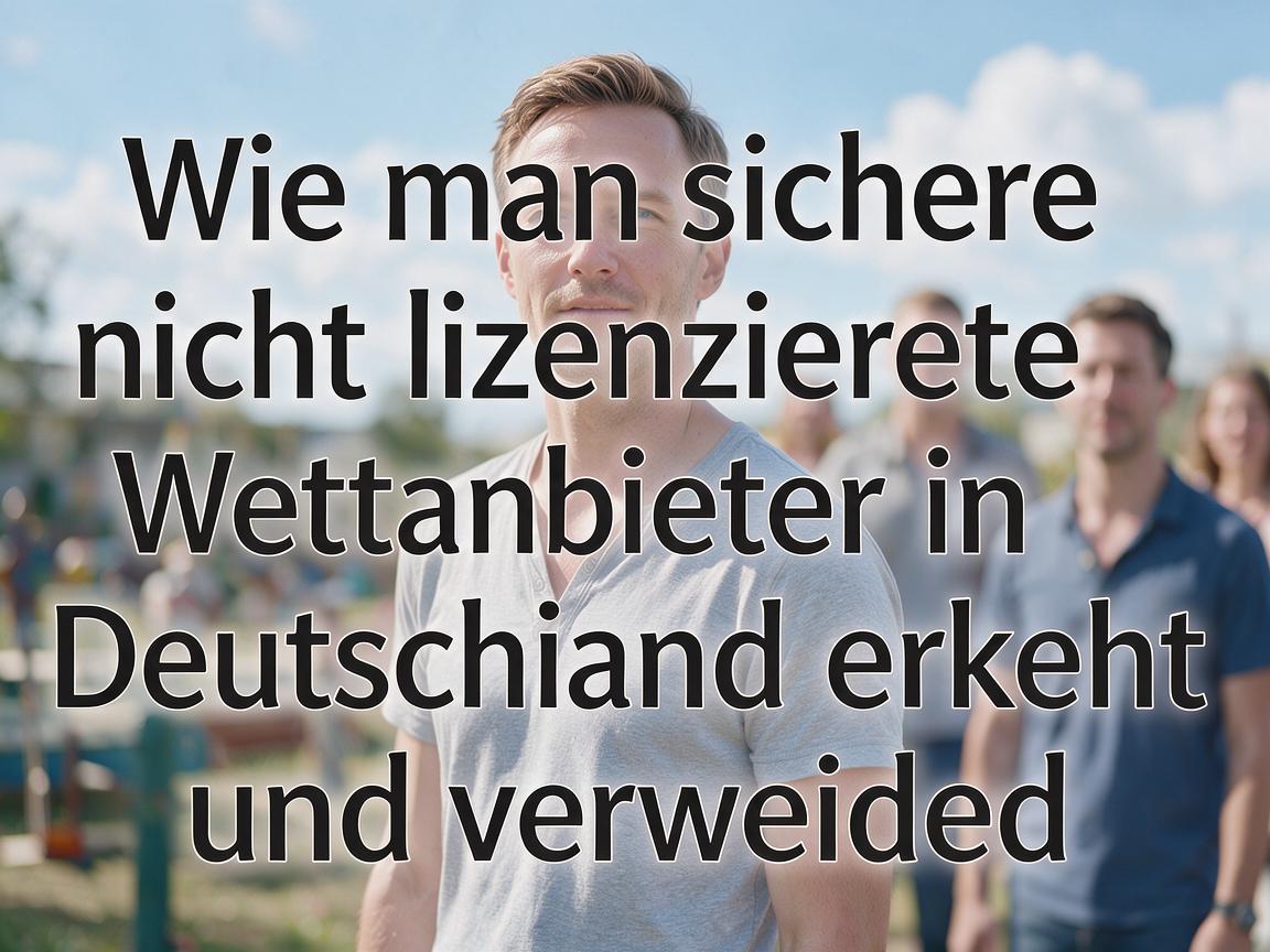 Wie man sichere nicht lizenzierte Wettanbieter in Deutschland erkennt und vermeidet