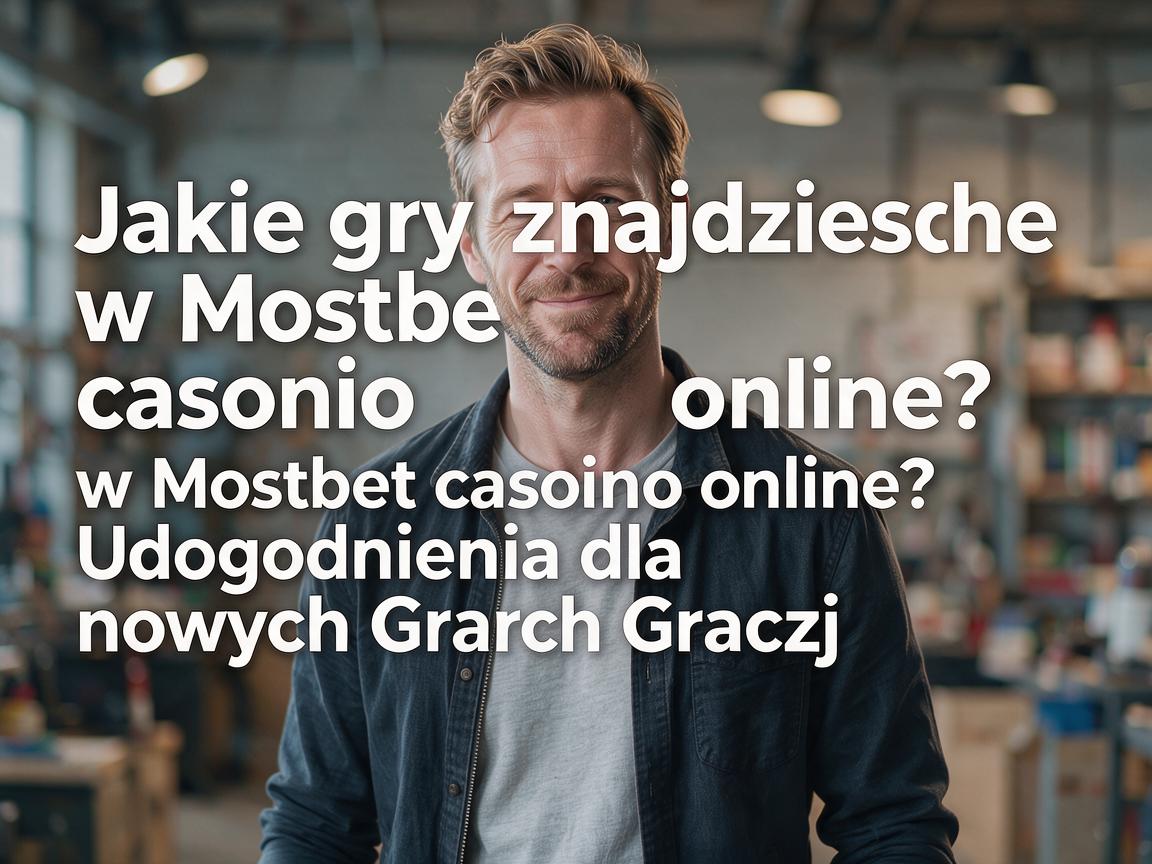 Jakie gry znajdziesz w Mostbet casino online? Udogodnienia dla nowych graczy