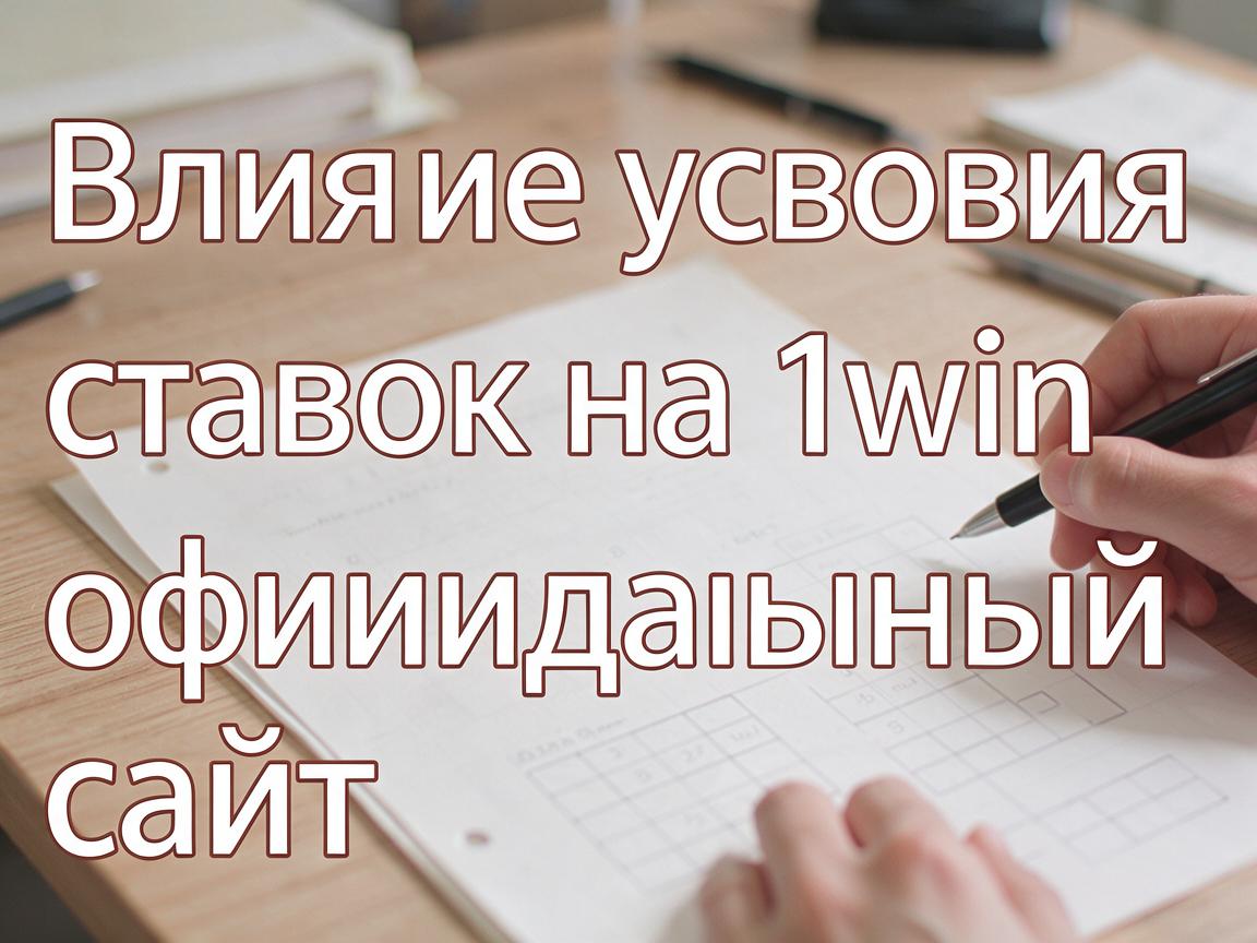 Влияние условий ставок на 1win официальный сайт