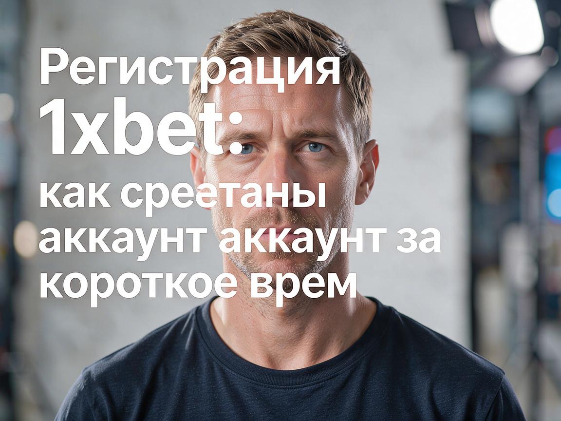Регистрация 1xBet: как создать аккаунт за короткое время