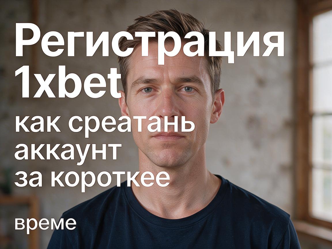 Регистрация 1xBet: как создать аккаунт за короткое время