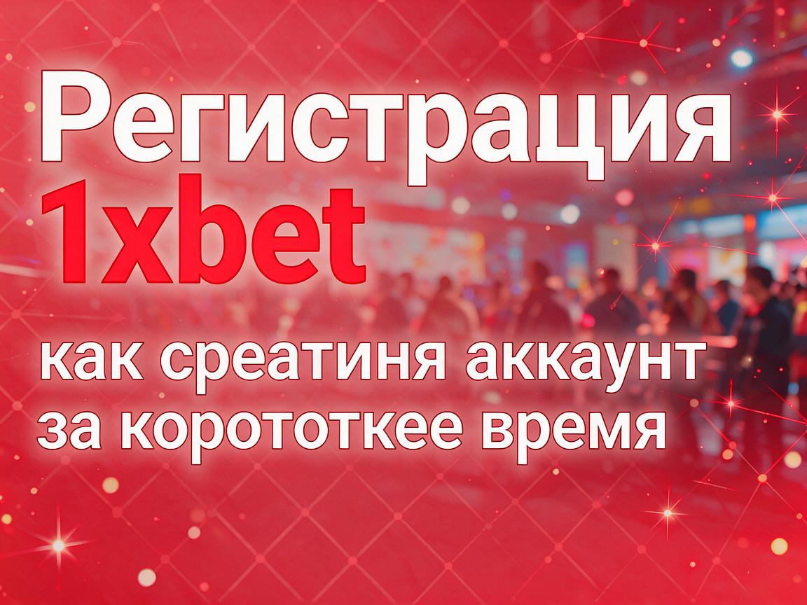 Регистрация 1xBet: как создать аккаунт за короткое время