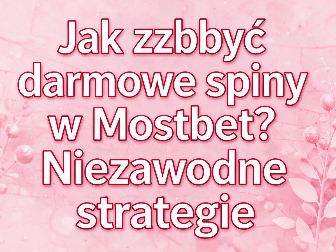 Jak zdobyć darmowe spiny w Mostbet? Niezawodne strategie
