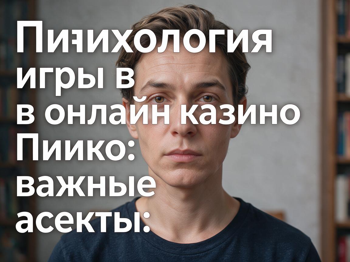 Психология игры в онлайн казино Пинко: важные аспекты