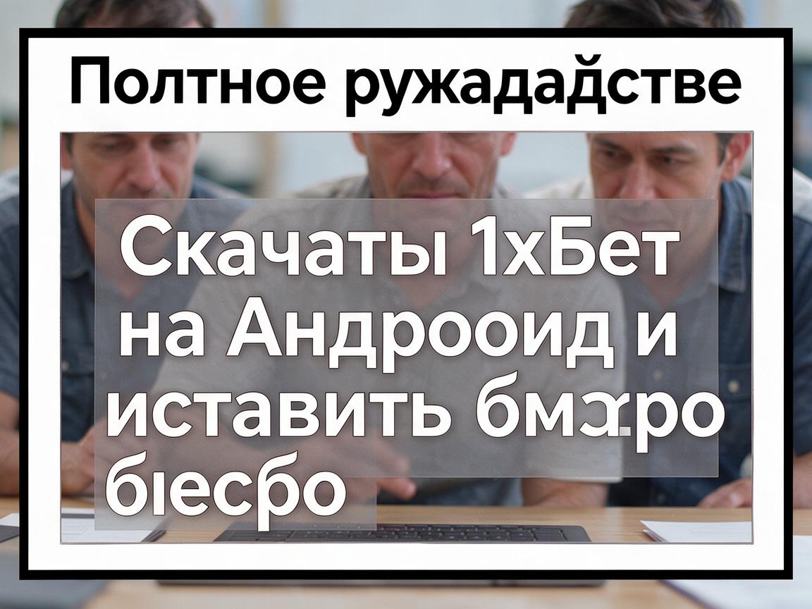 Полное руководство: Скачать 1хБет на Андроид и установить быстро