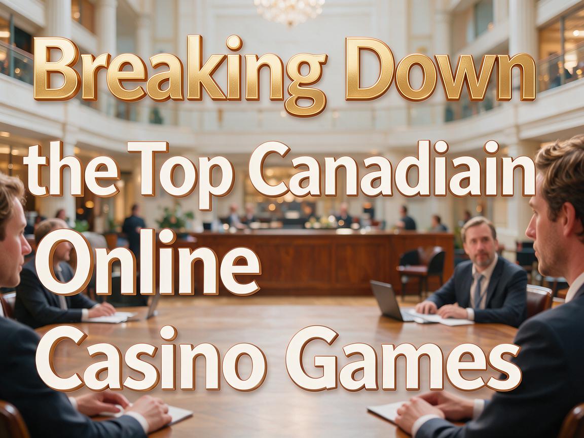 Breaking Down the Top Canadian Online Casino Games