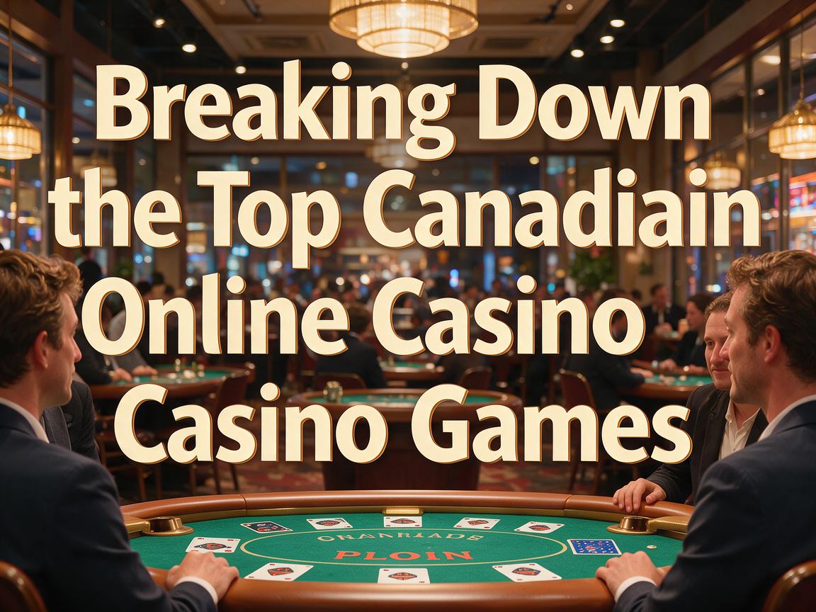 Breaking Down the Top Canadian Online Casino Games