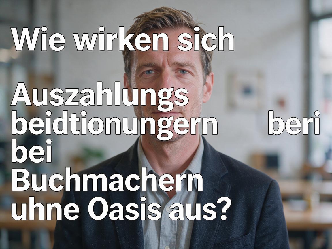 Wie wirken sich Auszahlungsbedingungen bei Buchmachern ohne Oasis aus?