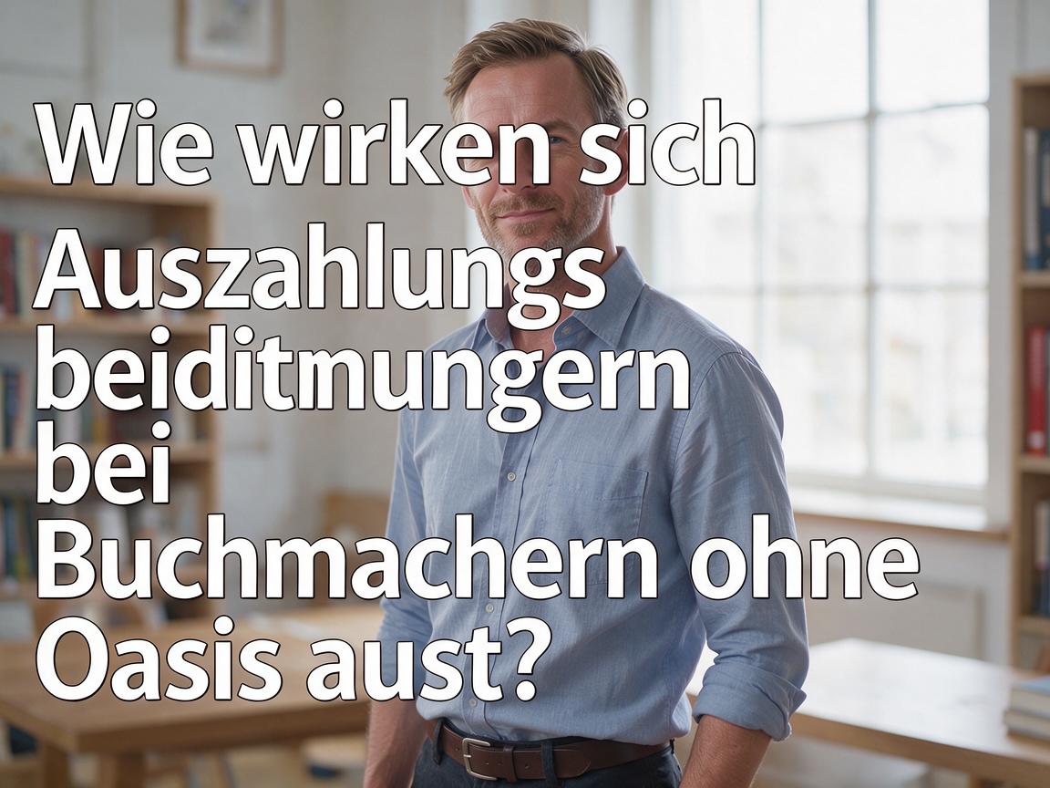 Wie wirken sich Auszahlungsbedingungen bei Buchmachern ohne Oasis aus?