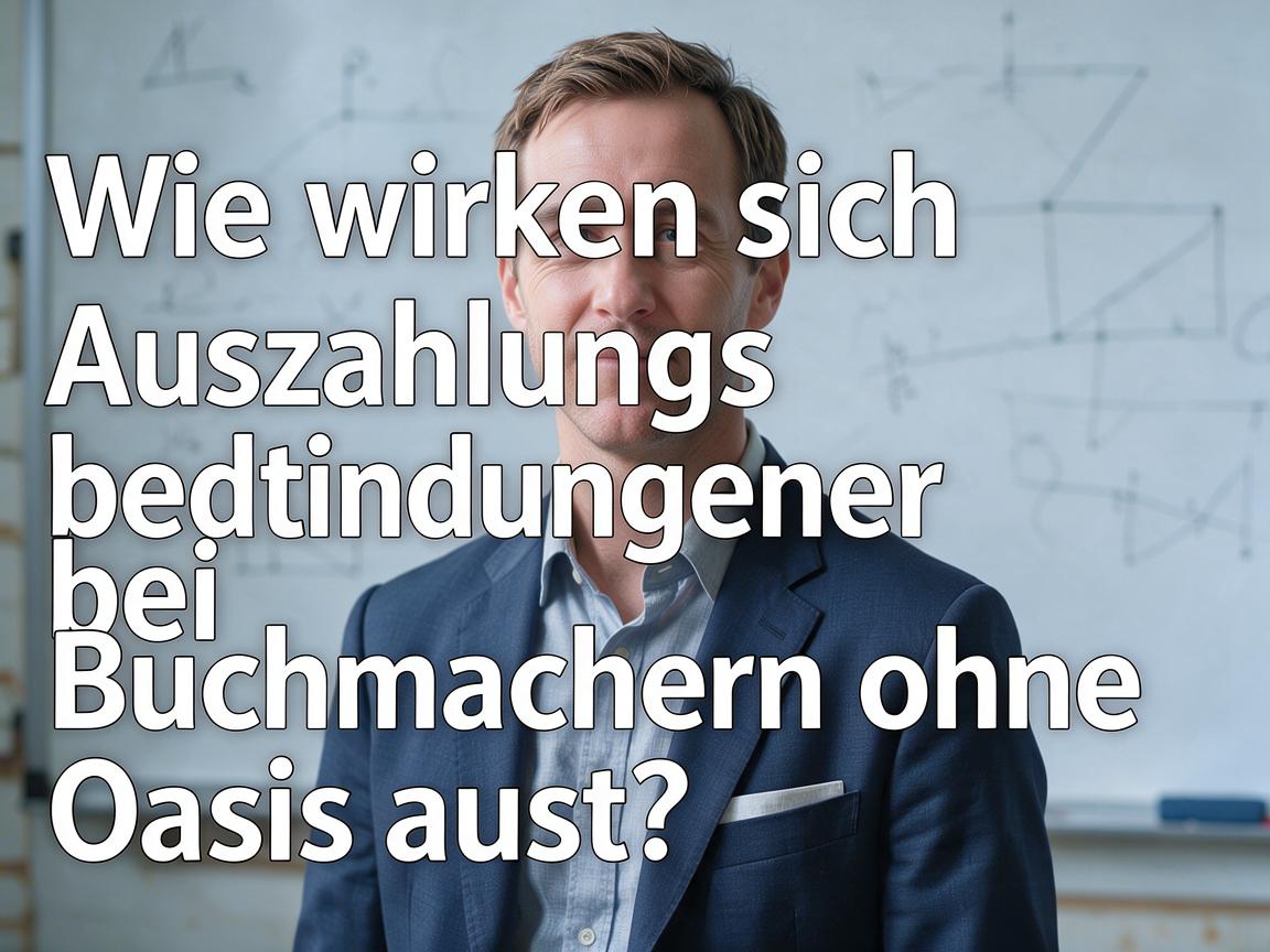 Wie wirken sich Auszahlungsbedingungen bei Buchmachern ohne Oasis aus?