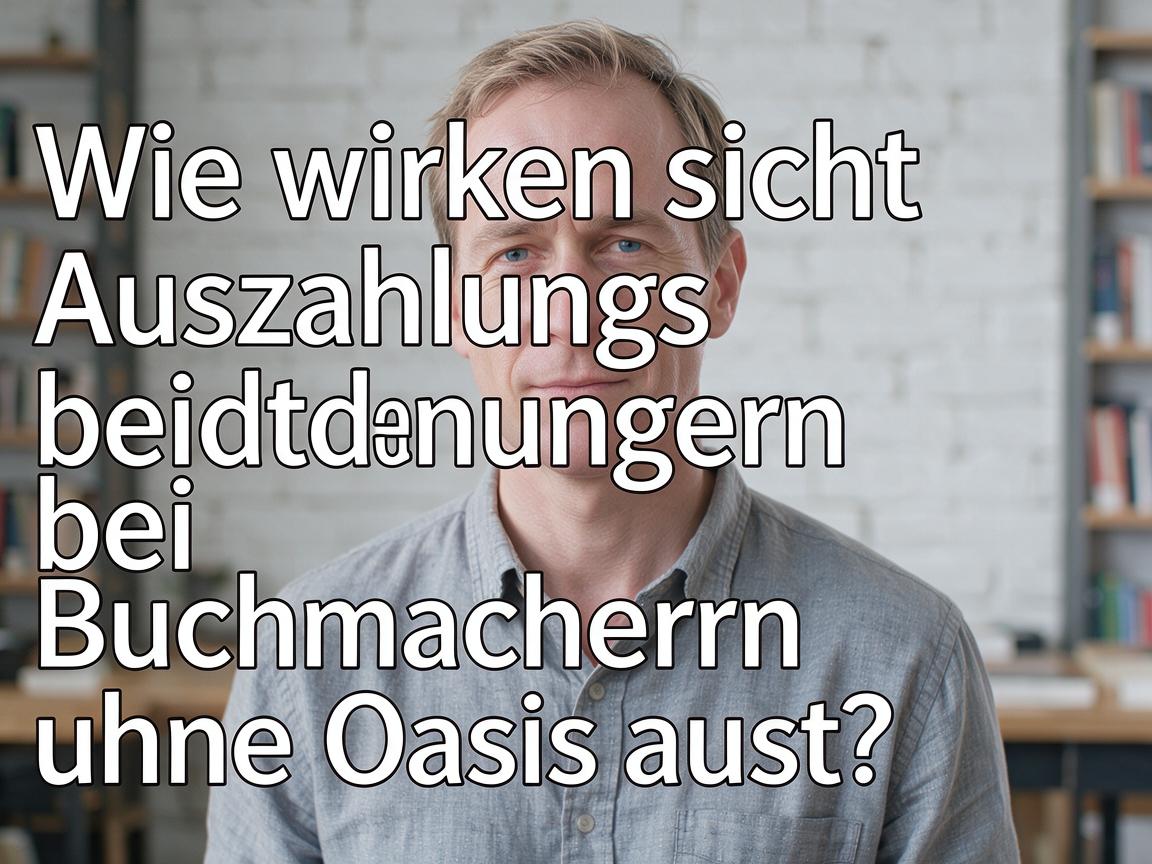 Wie wirken sich Auszahlungsbedingungen bei Buchmachern ohne Oasis aus?