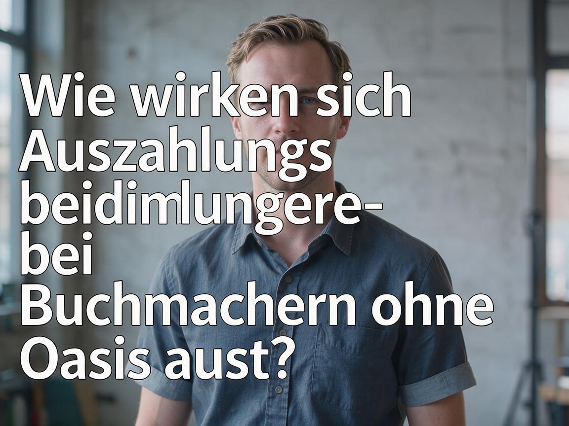 Wie wirken sich Auszahlungsbedingungen bei Buchmachern ohne Oasis aus?