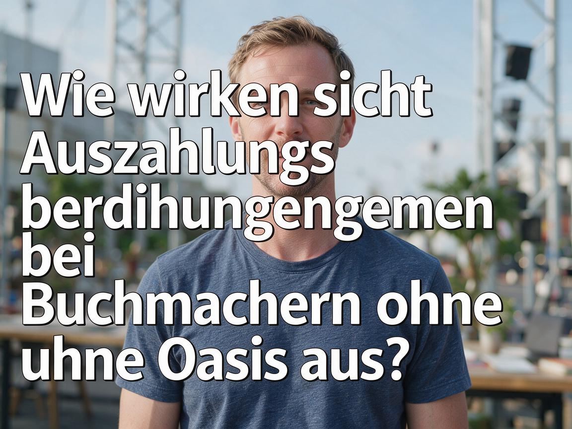 Wie wirken sich Auszahlungsbedingungen bei Buchmachern ohne Oasis aus?