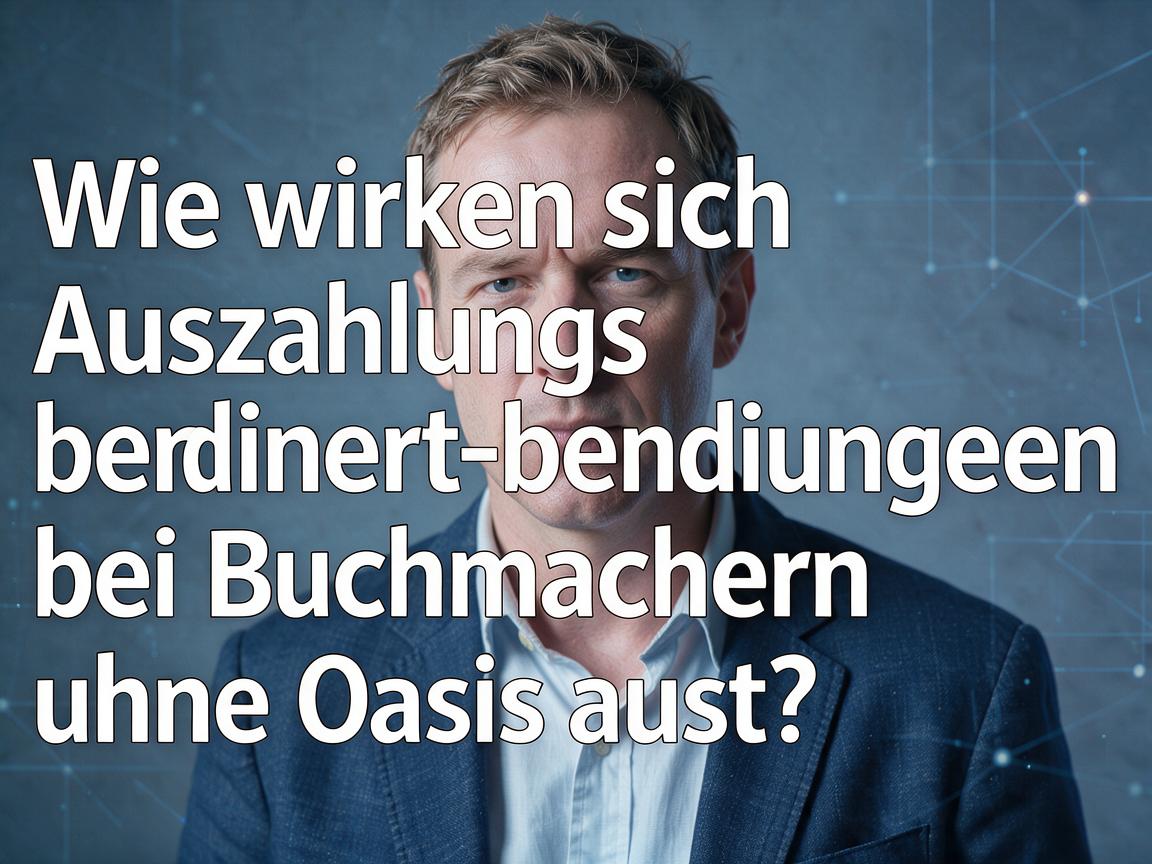 Wie wirken sich Auszahlungsbedingungen bei Buchmachern ohne Oasis aus?