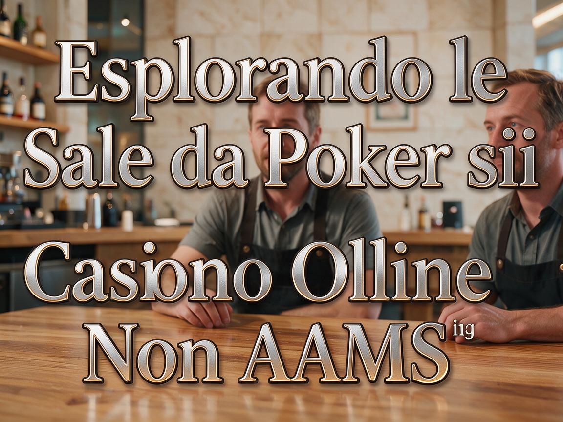 Esplorando le Sale da Poker sui Casino Online Non AAMS