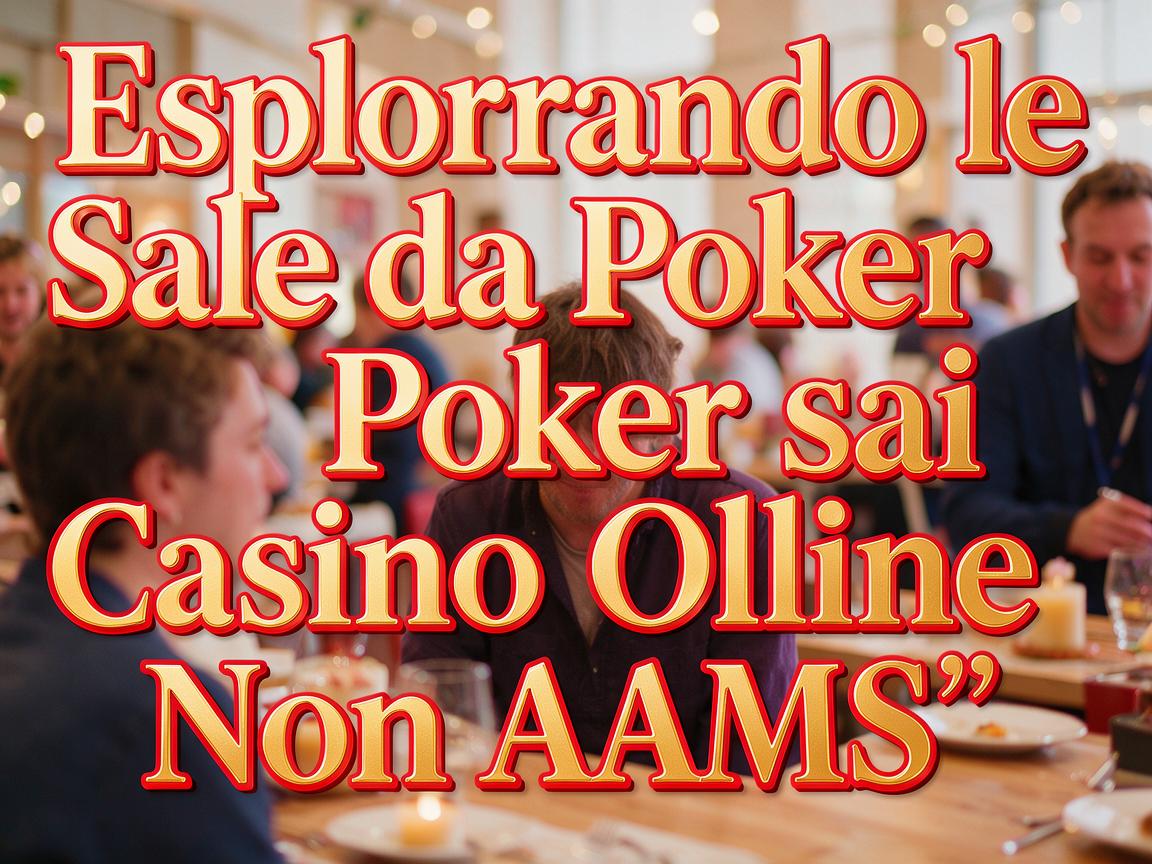 Esplorando le Sale da Poker sui Casino Online Non AAMS