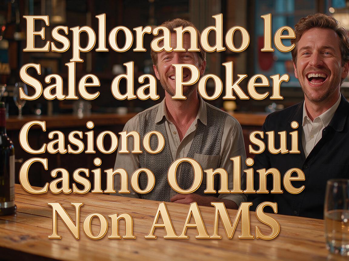 Esplorando le Sale da Poker sui Casino Online Non AAMS