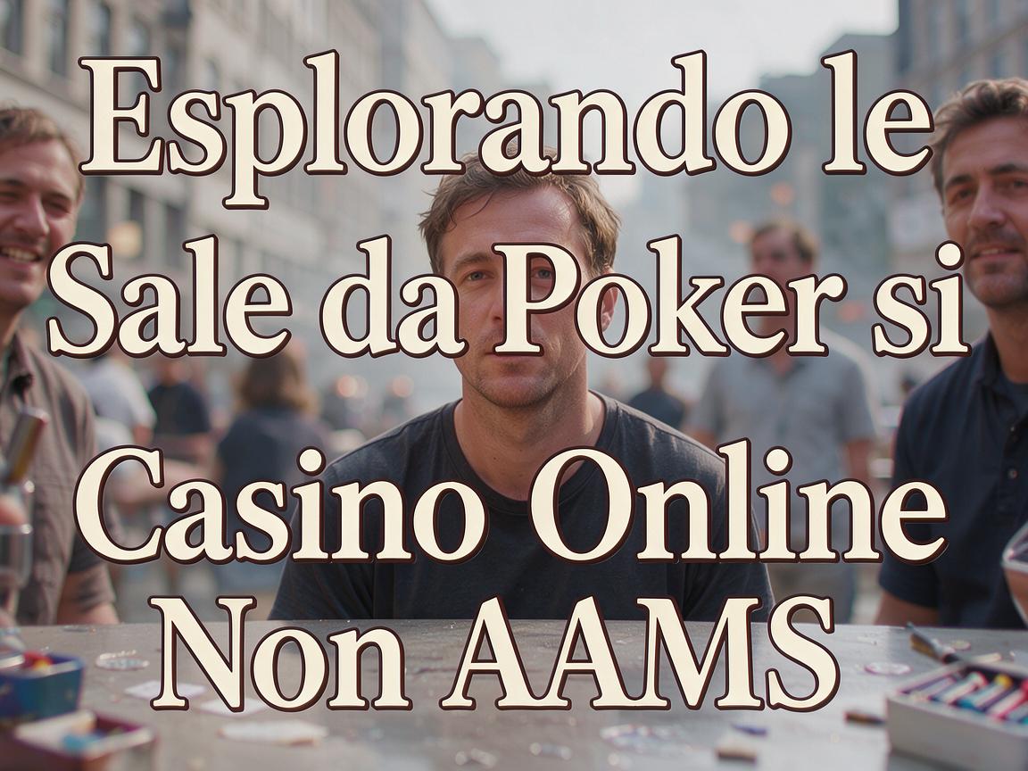 Esplorando le Sale da Poker sui Casino Online Non AAMS