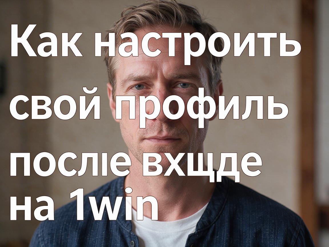 Как настроить свой профиль после входа на 1win