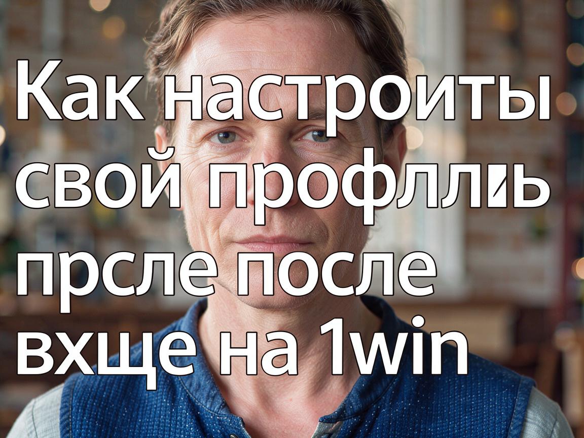 Как настроить свой профиль после входа на 1win