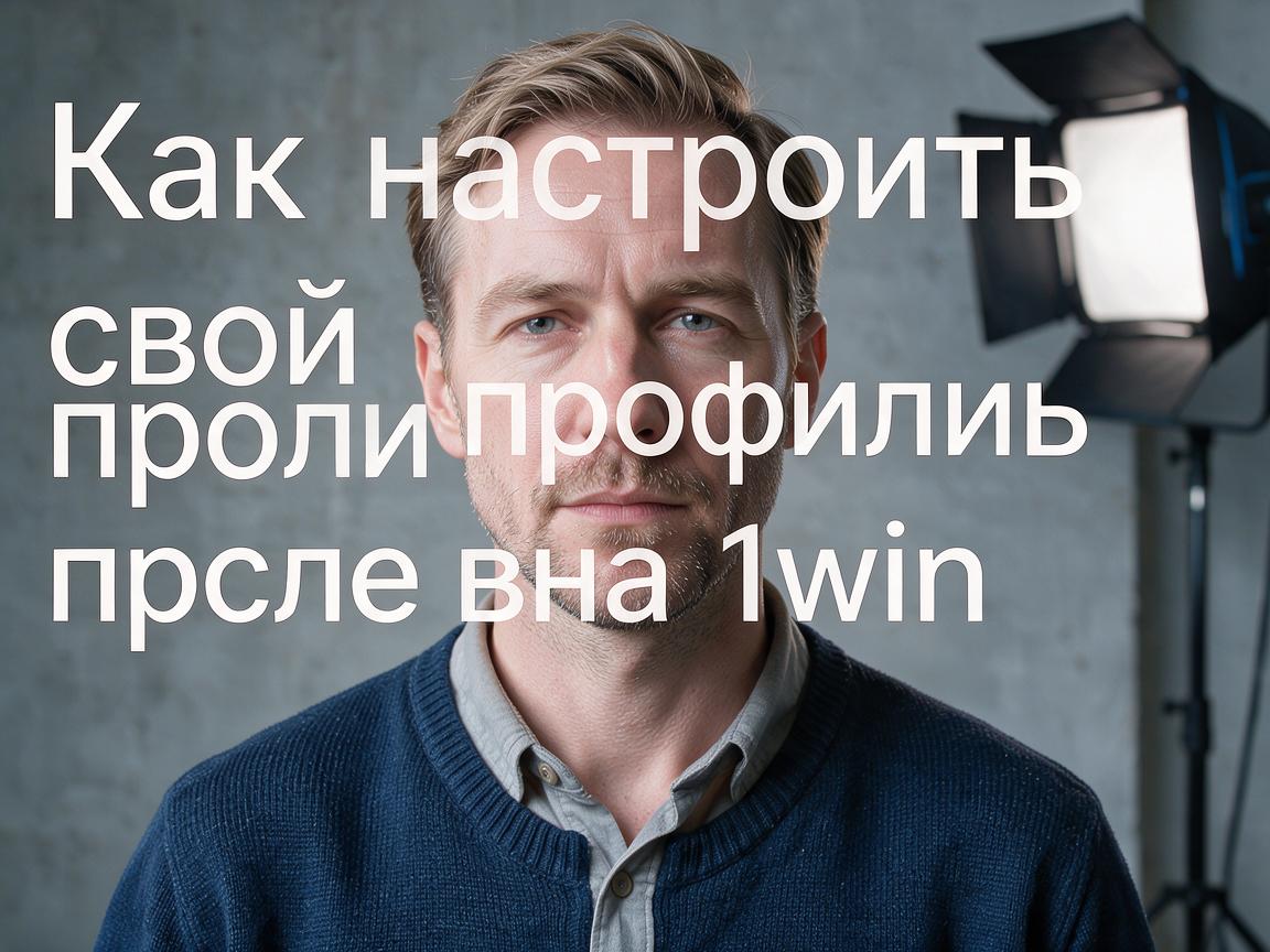 Как настроить свой профиль после входа на 1win