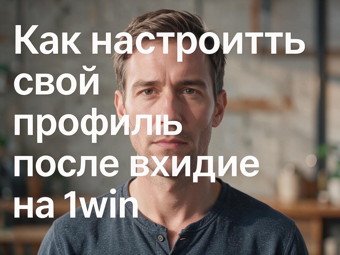 Как настроить свой профиль после входа на 1win