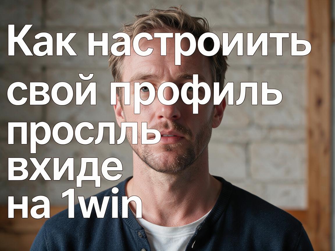 Как настроить свой профиль после входа на 1win