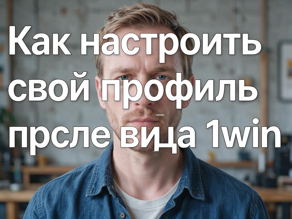 Как настроить свой профиль после входа на 1win