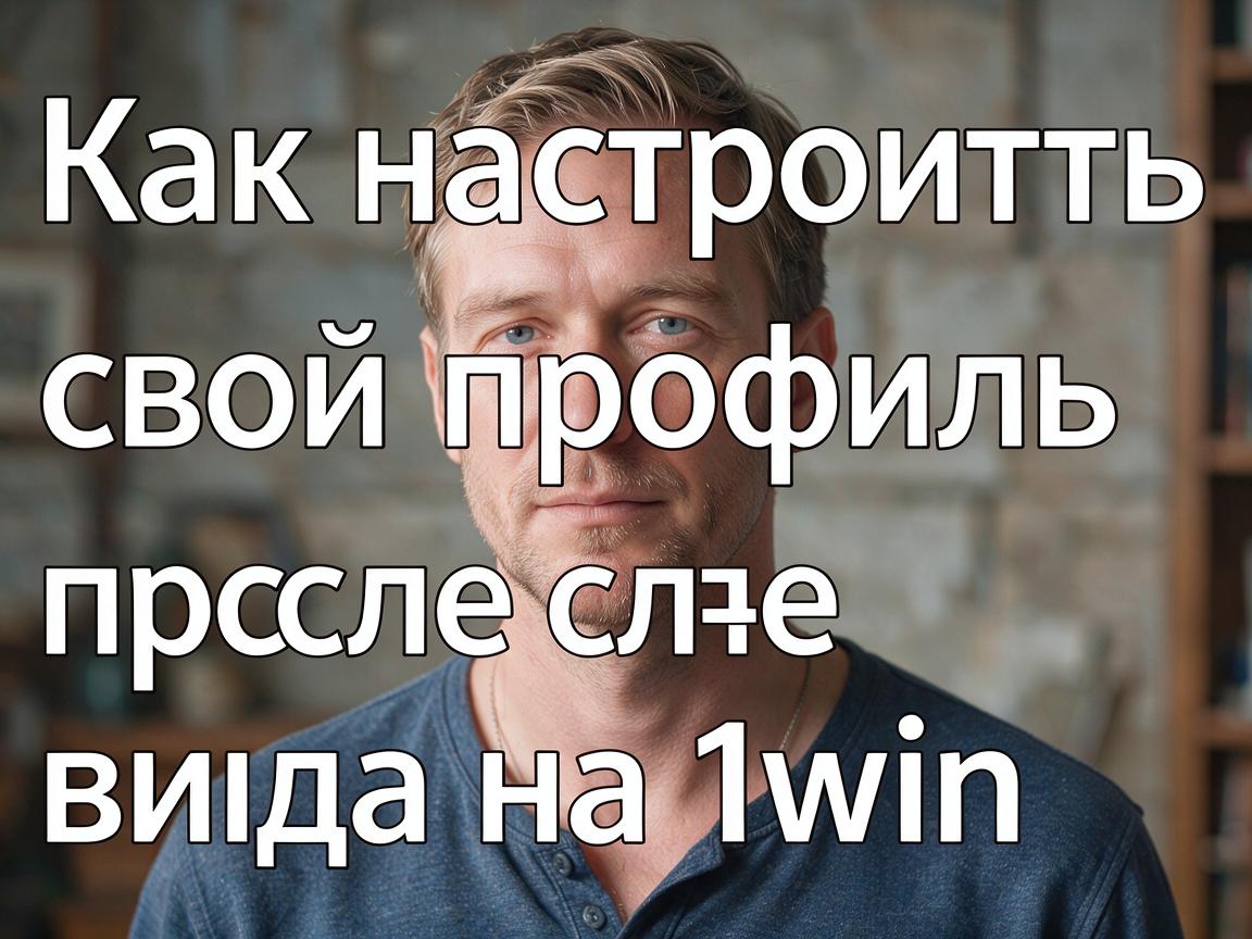 Как настроить свой профиль после входа на 1win